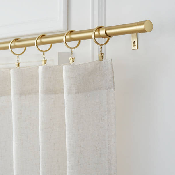Mode Premium Collection 1 Diameter Curtain Rod Set with Modern Ball